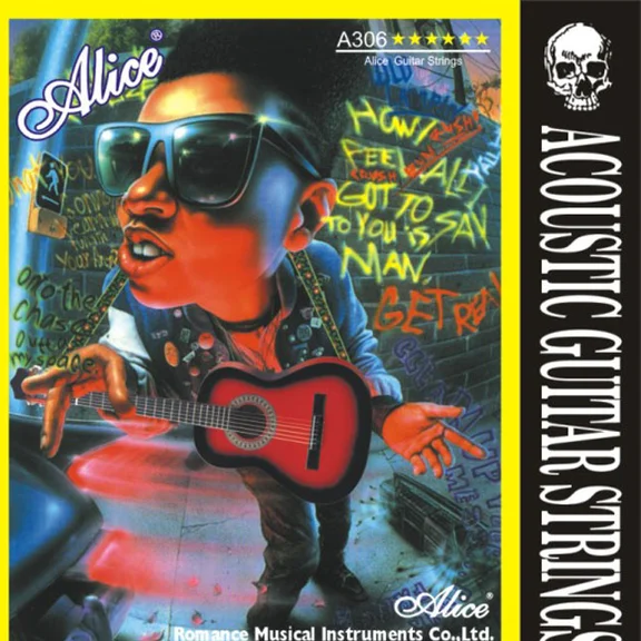 ALICE A306-SL-5 Отдельная 5-ая струна для акустической гитары, 042, посеребр.медь