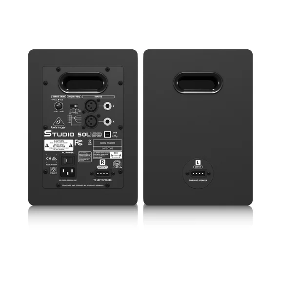 Behringer STUDIO 50USB - 2-полосная мониторная  система (пара), 100 Bт, USB вход - 1