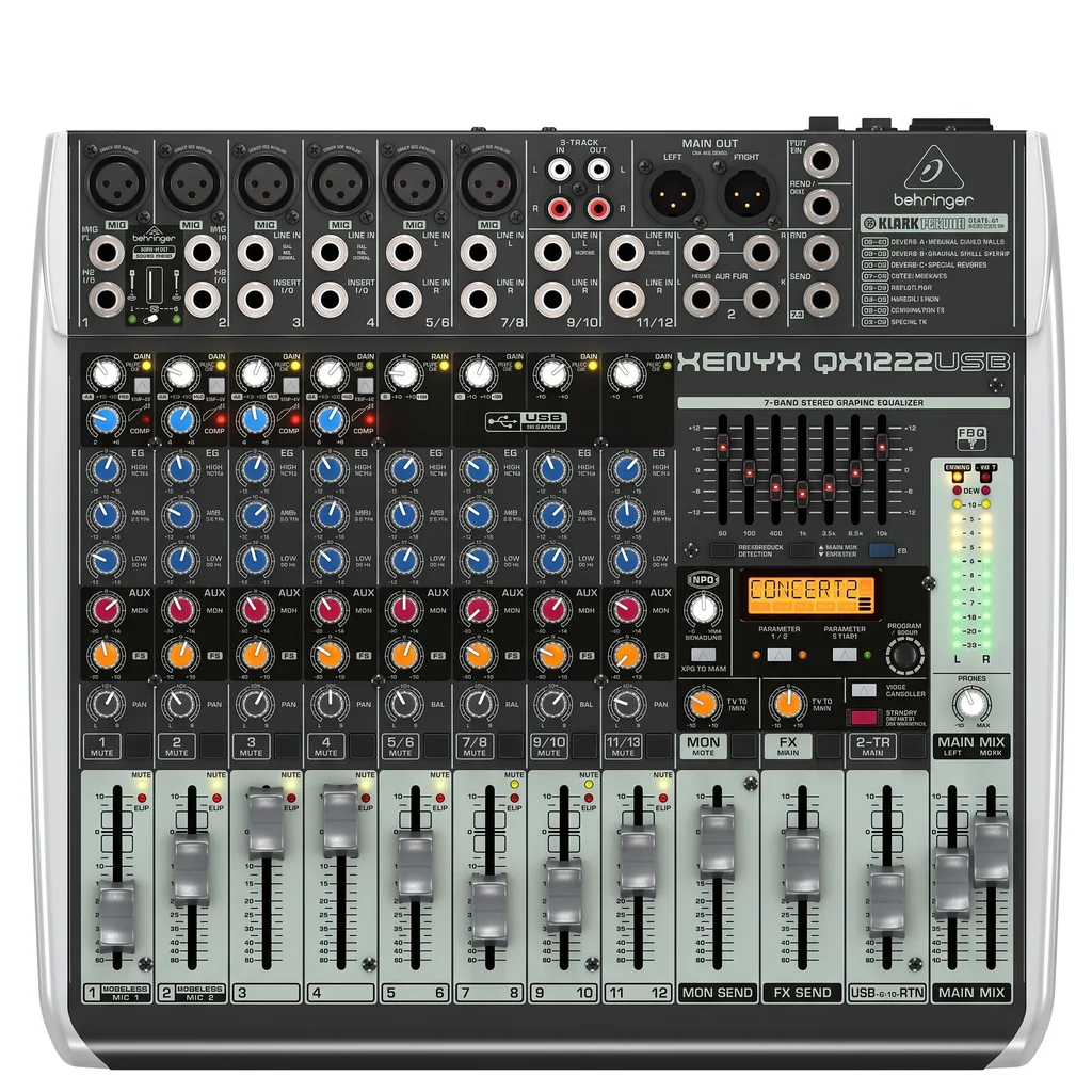 Behringer Xenyx QX1222USB Пульт микшерный, фото №1