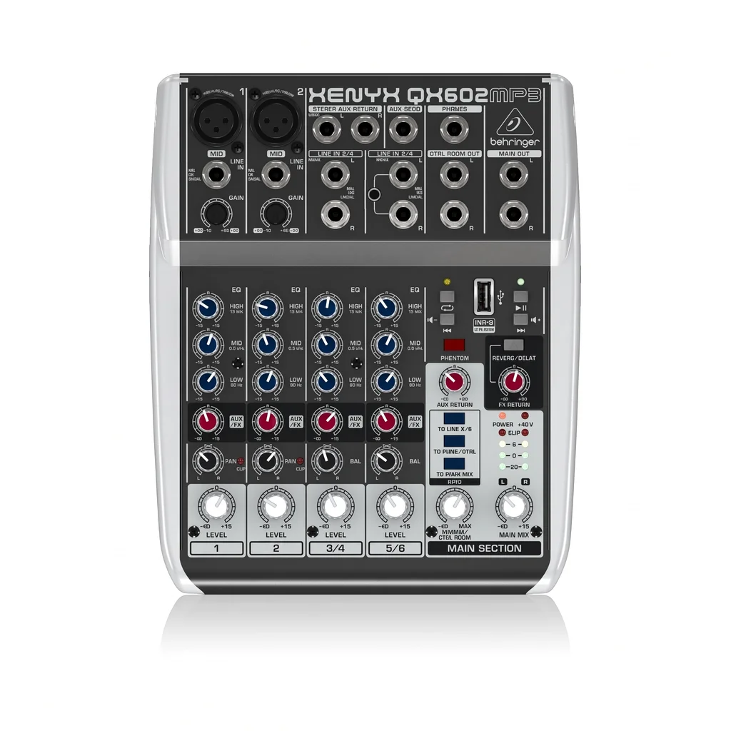 Behringer Xenyx QX602MP3 Микшерный пульт, фото №1