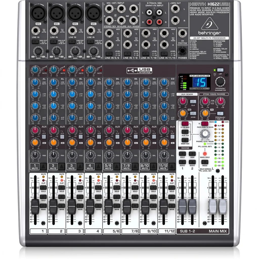 Behringer Xenyx X1622USB Микшерный пульт, фото №1