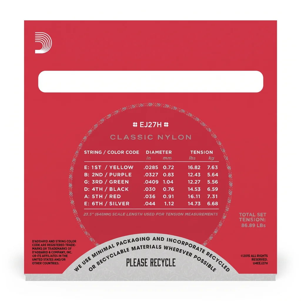 D'Addario EJ27H CLASSIC Струны для калассической гитары, фото №2
