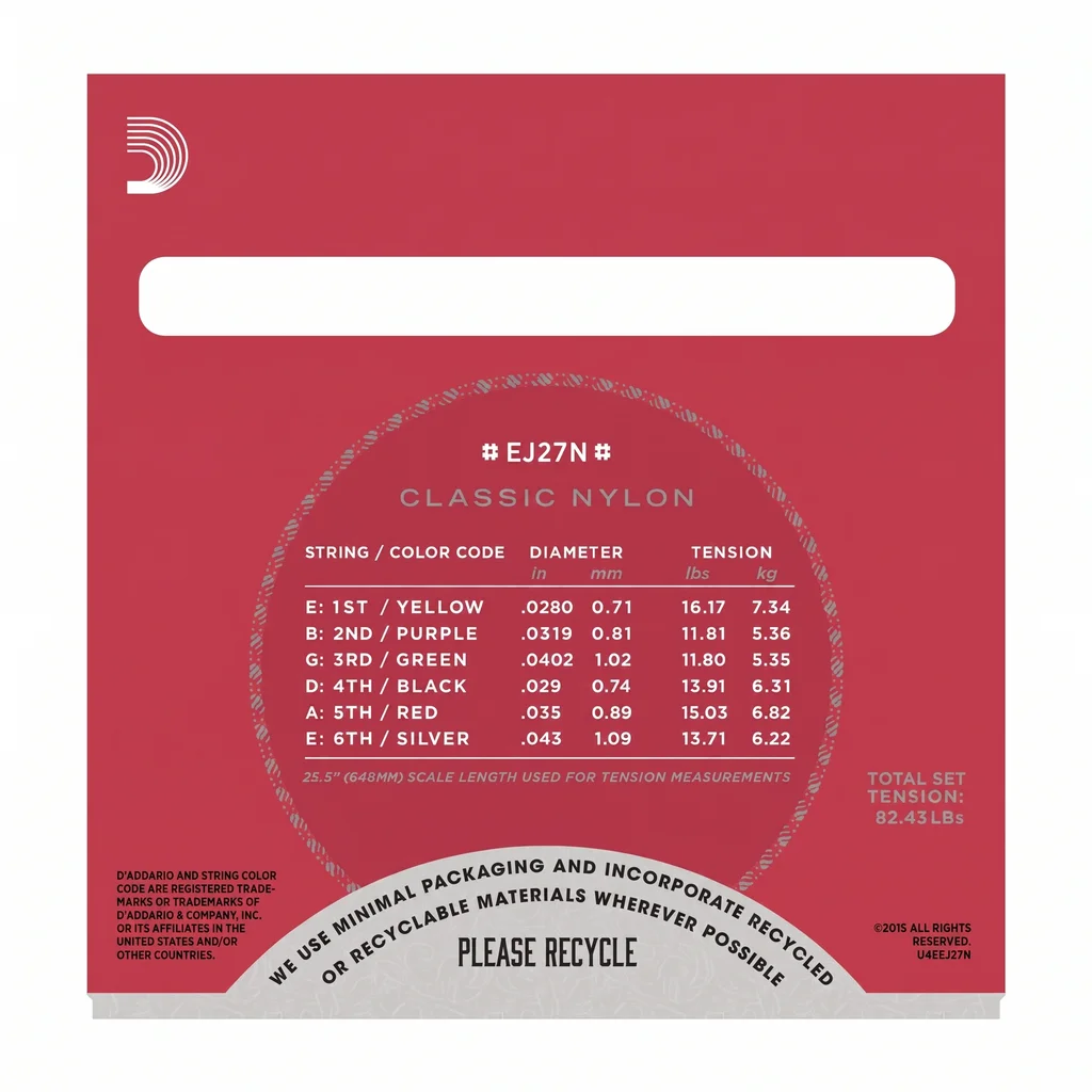 D'Addario EJ27N CLASSIC Струны для классической гитары, фото №2