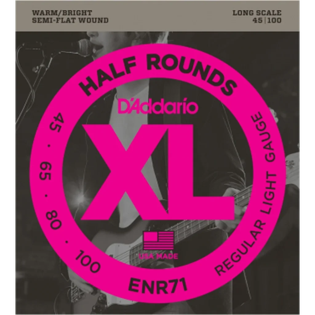 D'Addario ENR71 Half Rounds Комплект струн для бас-гитары, Regular Light, 45-100, фото №1