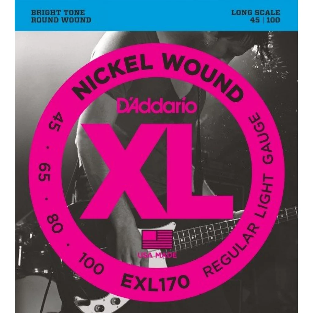 D'Addario EXL170 Струны для БАС-гитары soft long 045-100, фото №1