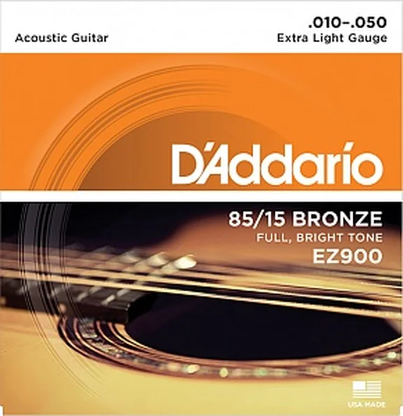 D`Addario EZ900 AMERICAN BRONZE 85/15 Струны для акустической гитары Extra Light 10-50 - 0