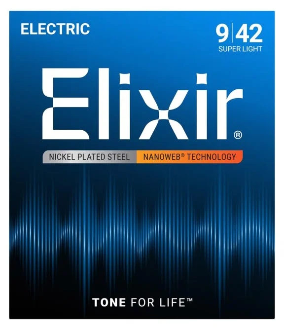Elixir 12002 NANOWEB Комплект струн для электрогитары - 1