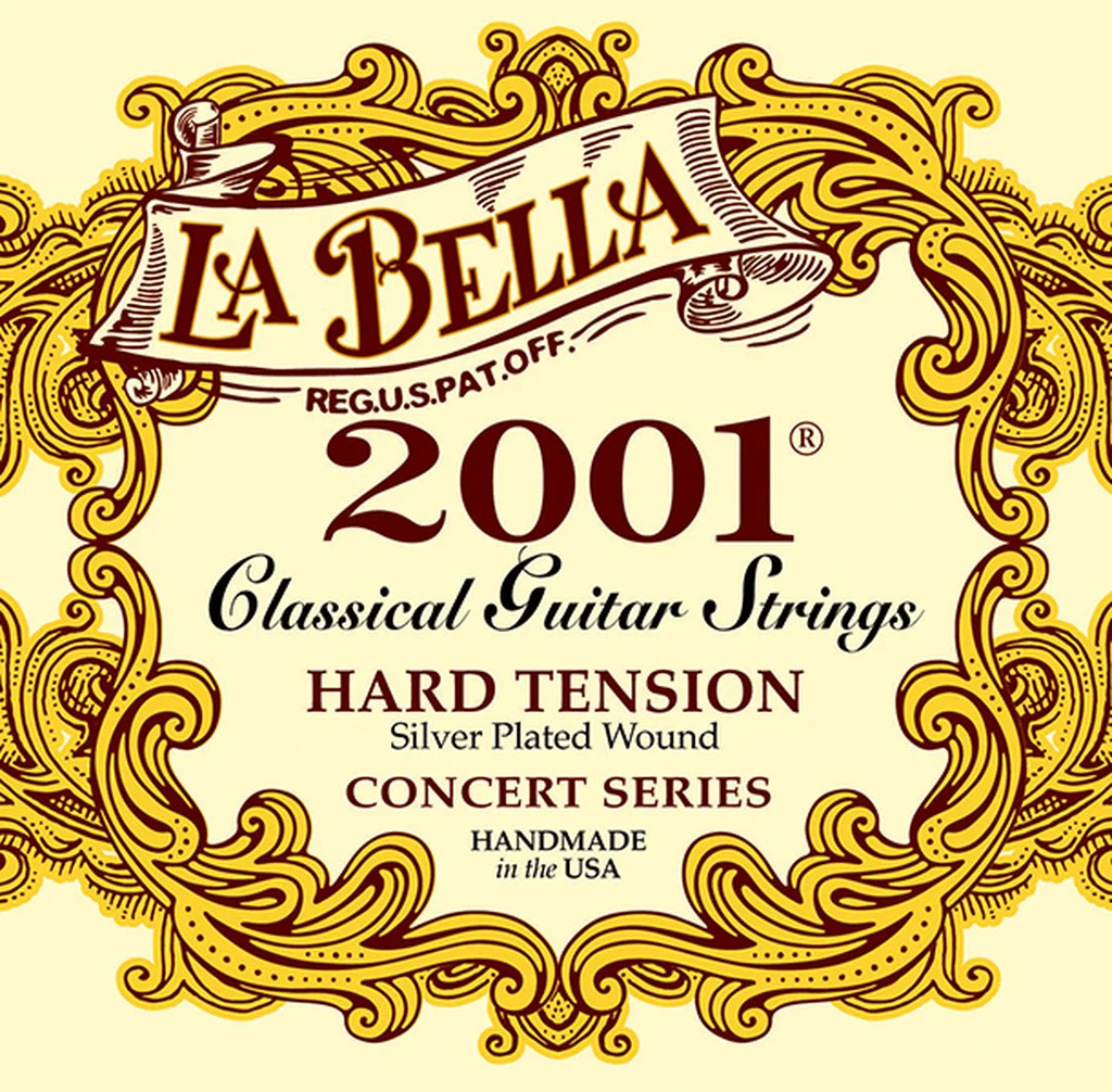 La Bella 2001H 2001 Hard Комплект струн для классической гитары, сильное натяжение, посе