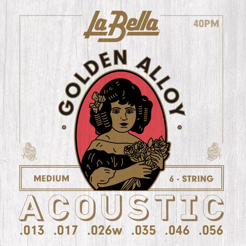 La Bella 40PM Medium Струны для акустической гитары, фото №1