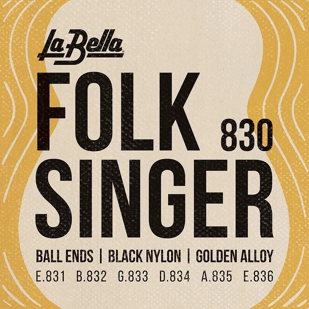 La Bella 830 Folksinger Комплект струн для классической гитары с наконечником "шарик"., фото №2