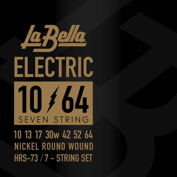 La Bella HRS-73 Комплект струн для 7-струнной электрогитары, никелированные, 10-64, La Bella - 0