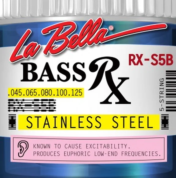 La Bella RX-S5B RX – Stainless Комплект струн для 5-струнной бас-гитары, нерж.сталь, 45-125 - 1