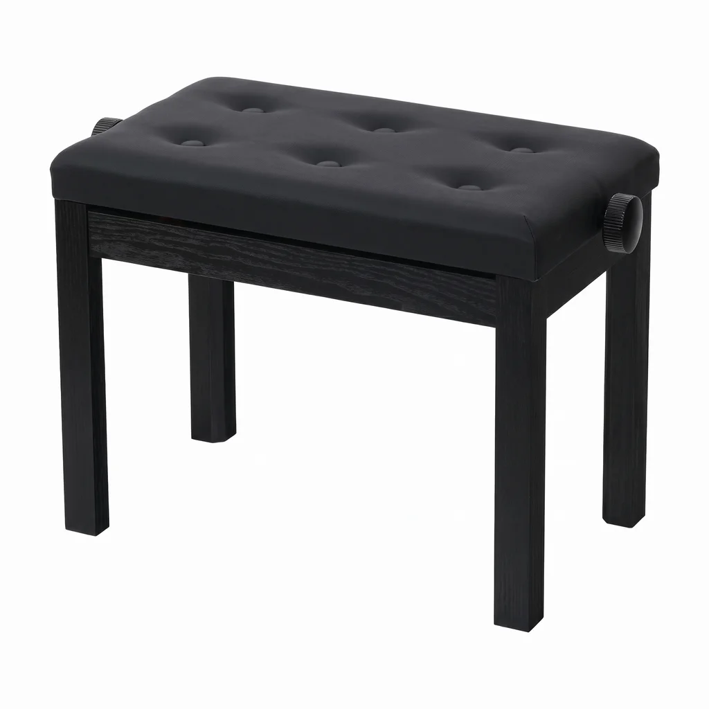 Rin HY-TM21-SATIN-BLACK Банкетка для клавишных инструментов, фото №1