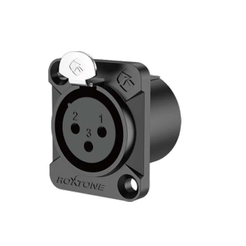 ROXTONE RX3FD-BT Разъем cannon (XLR) панельный мама 3-х контактный цвет: черный, фото №1